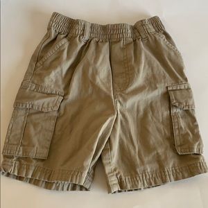 Khaki Toddler Boy’s Pull On Cargo Shorts